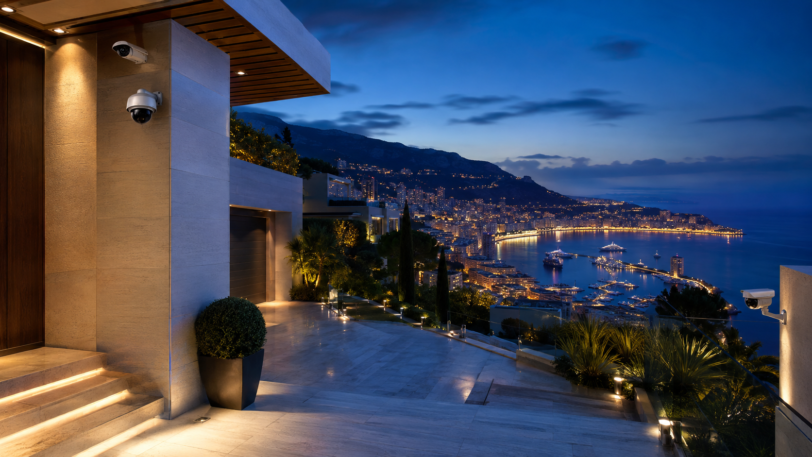 Système de vidéosurveillance pour villa et propriété à Monaco