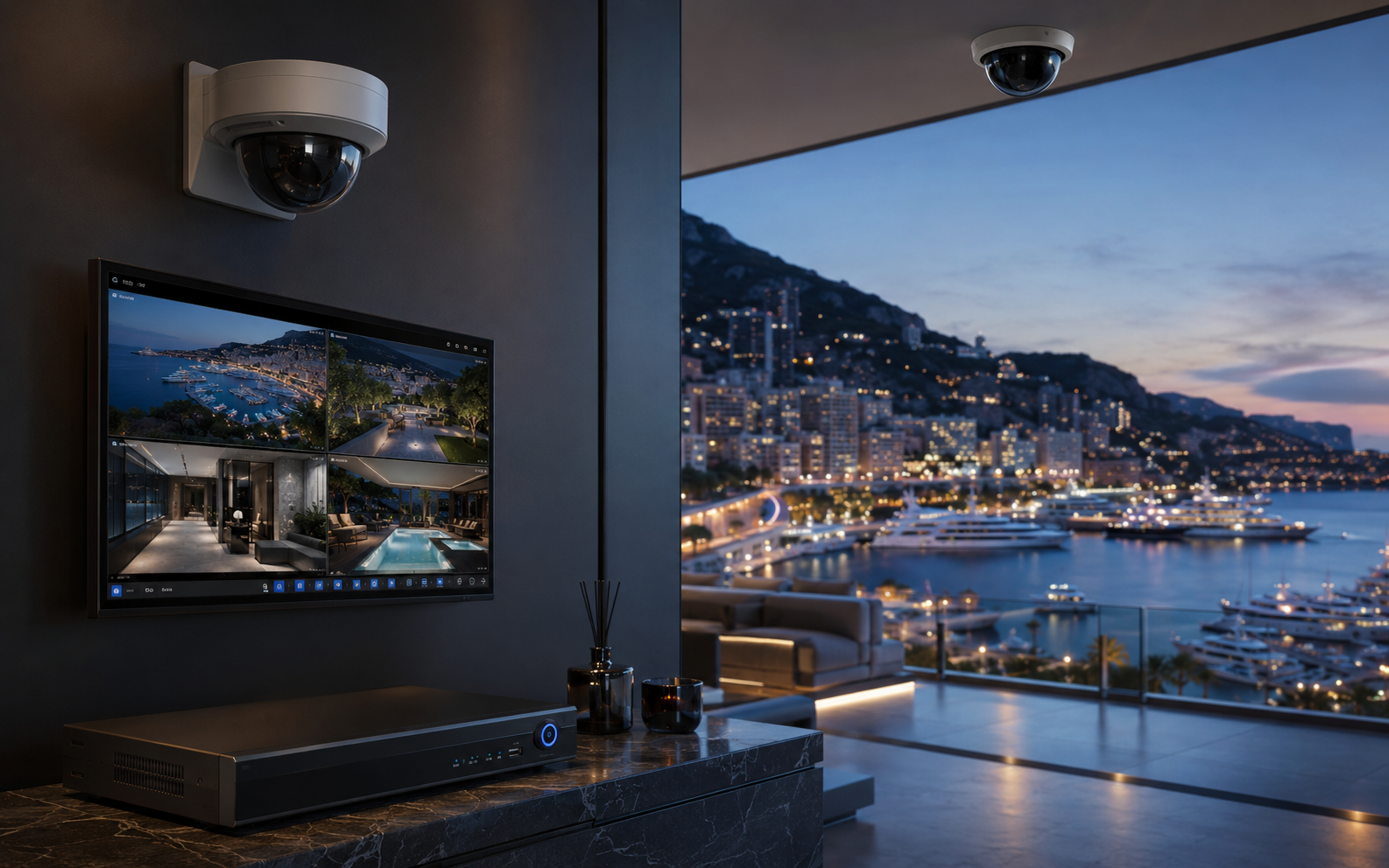 Caméra IP professionnelle et système d’enregistrement à Monaco